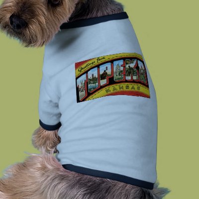 Greetings from Topeka Doggie Tshirt Zazzle_petshirt
