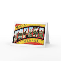 Greetings from Topeka, Kansas Greeting Card
