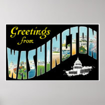 Greetings from Washington D.C. Print