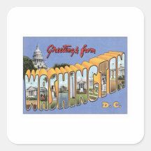 Greetings From Washington, D.C. USA Stickers