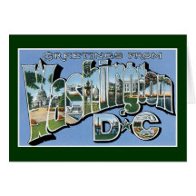 Greetings from Washington D.C.! Vintage Post Card