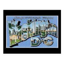 Greetings from Washington D.C.! Vintage Post Card postcards