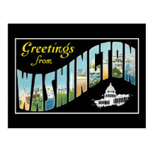Greetings from Washington D.C.!  Vintage Post Card