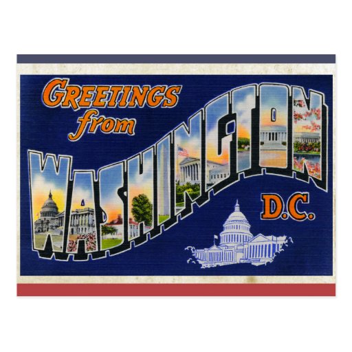 Greetings From Washington DC! Postcard | Zazzle