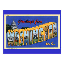 Greetings From Washington DC! Postcard