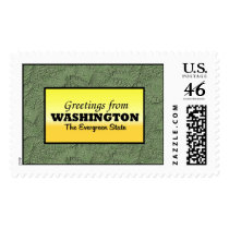 Greetings from Washington postage