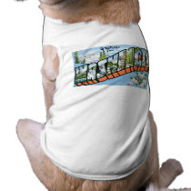 Greetings from Washington state! Vintage Post Card Doggie Tshirt