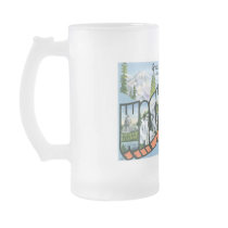 Greetings from Washington state! Vintage Post Card Mugs