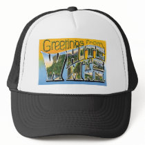 Greetings from White Mts, New Hampshire Trucker Hat