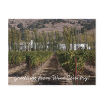 Greetings from Wine Country! postcards by whupsadaisy Greetings from Wine Country! postcards