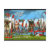wisconsin, vintage, retro, postcard, farm, cows,