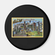 Greetings From Yosemite National Park Refrigerator Magnets