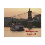 Greetings FromCincinnati Post Card
