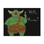 Greetings Human Troll Postcard