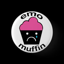 Greg the Emo Muffin buttons