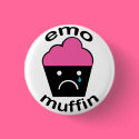 Greg the Emo Muffin buttons