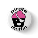 Greg the Pirate Muffin buttons