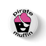 Greg the Pirate Muffin buttons