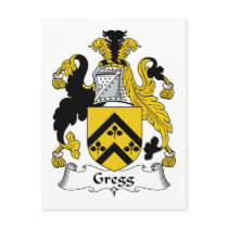 Gregg Family Crest postcards