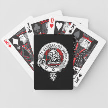 Gregor Tartan Plaid Cards Black Card Decks