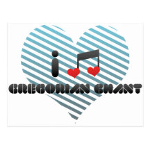 Gregorian Chant fan Post Card