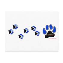 GregRobert Official Paw Print Designer postcards