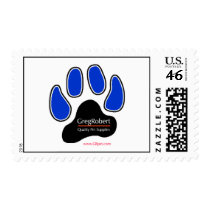 GregRobert Pawprint Postage Stamps by nicayla GregRobert Pawprint Postage Stamps