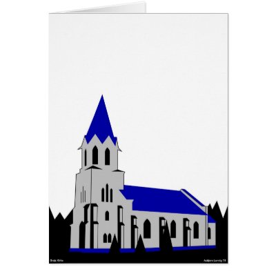 Grejs Church - Grejs Kirke Greeting Cards by lonvig