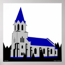 Grejs Church - Grejs Kirke Posters