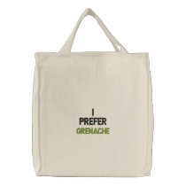 GRENACHE WINE T SHIRT embroidered bags by FOODANDWINEGEAR GRENACHE WINE T SHIRT embroidered bags