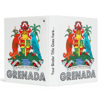 Grenada Coat of Arms Vinyl Binder