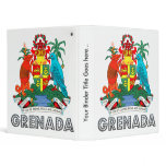 Grenada Coat of Arms 3 Ring Binder