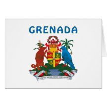 Grenada Coat Of Arms Card