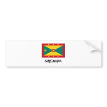 Grenada Flag bumper stickers