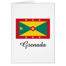 Grenada Flag Design Greeting Card