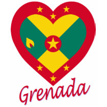 Grenada Flag Heart t-shirts by Vexillophile Grenada Flag Heart t-shirts