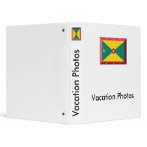 Grenada Flag Jewel Vinyl Binder