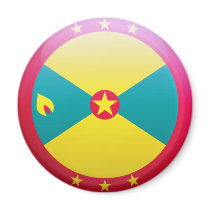 Grenada Flag Fridge Magnets