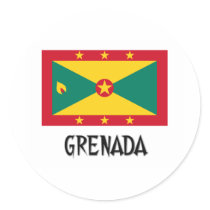 Grenada Flag stickers