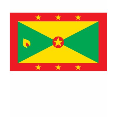 Grenada Flag T-shirt by FlagTshirts