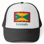 Grenada Flag with Name hats
