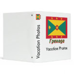 Grenada Flag with name in Russian Vinyl Binders