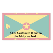 Grenada, Greenland flag Business Card Templates