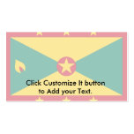 Grenada, Greenland flag Business Card Templates