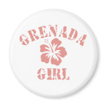 Grenada Pink Girl magnets