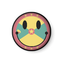 Grenada Smiley Magnets