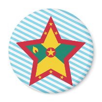 Grenada Star Refrigerator Magnets