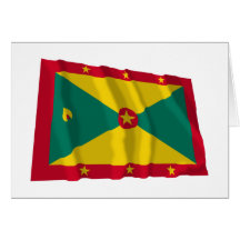 Grenada Waving Flag Greeting Card