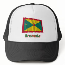 Grenada Waving Flag with Name Hat