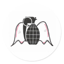 "Grenade Angel" stickers